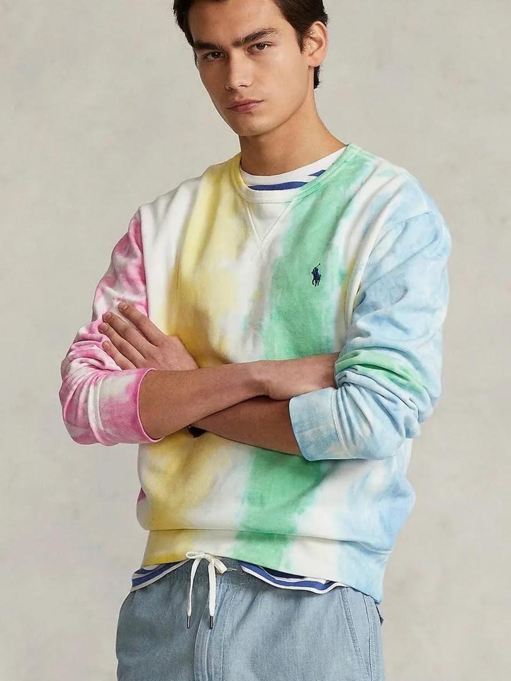 POLO by Ralph Lauren Multicolor Tie-Dye Crewneck Sweatshirt - XL